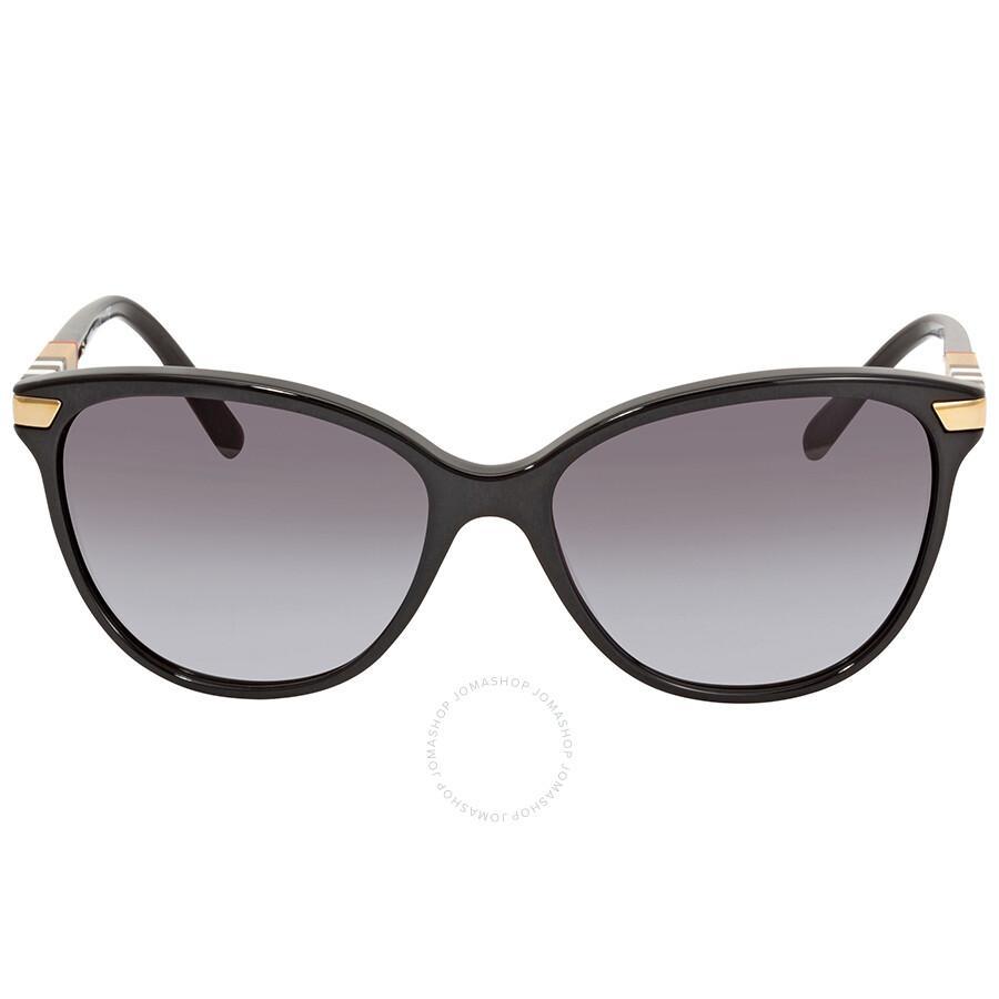 BURBERRY Regent Grey Gradient Cat Eye Ladies Sunglasses Be4216 30018g 57 In Black Product Image