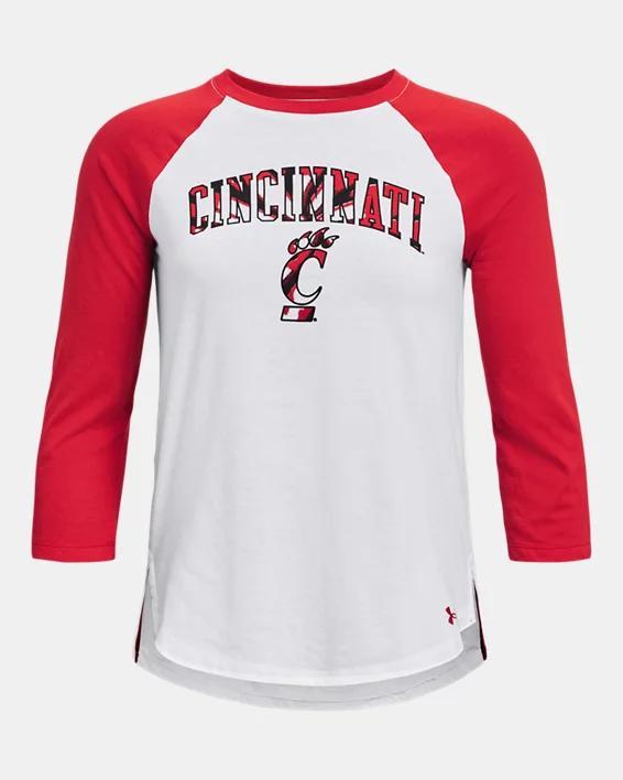 Women's UA Performance Cotton Collegiate Baseball T-Shirt Product Image