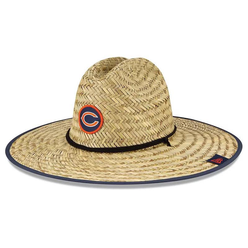 Mens New Era Natural Chicago Bears 2020 NFL Summer Sideline Official Straw Hat Product Image