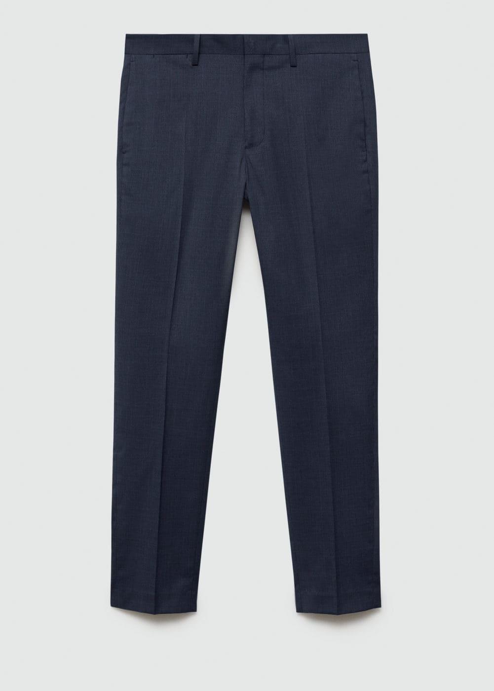 MANGO MAN - Stretch fabric super slim-fit suit pants indigo blueMen Product Image