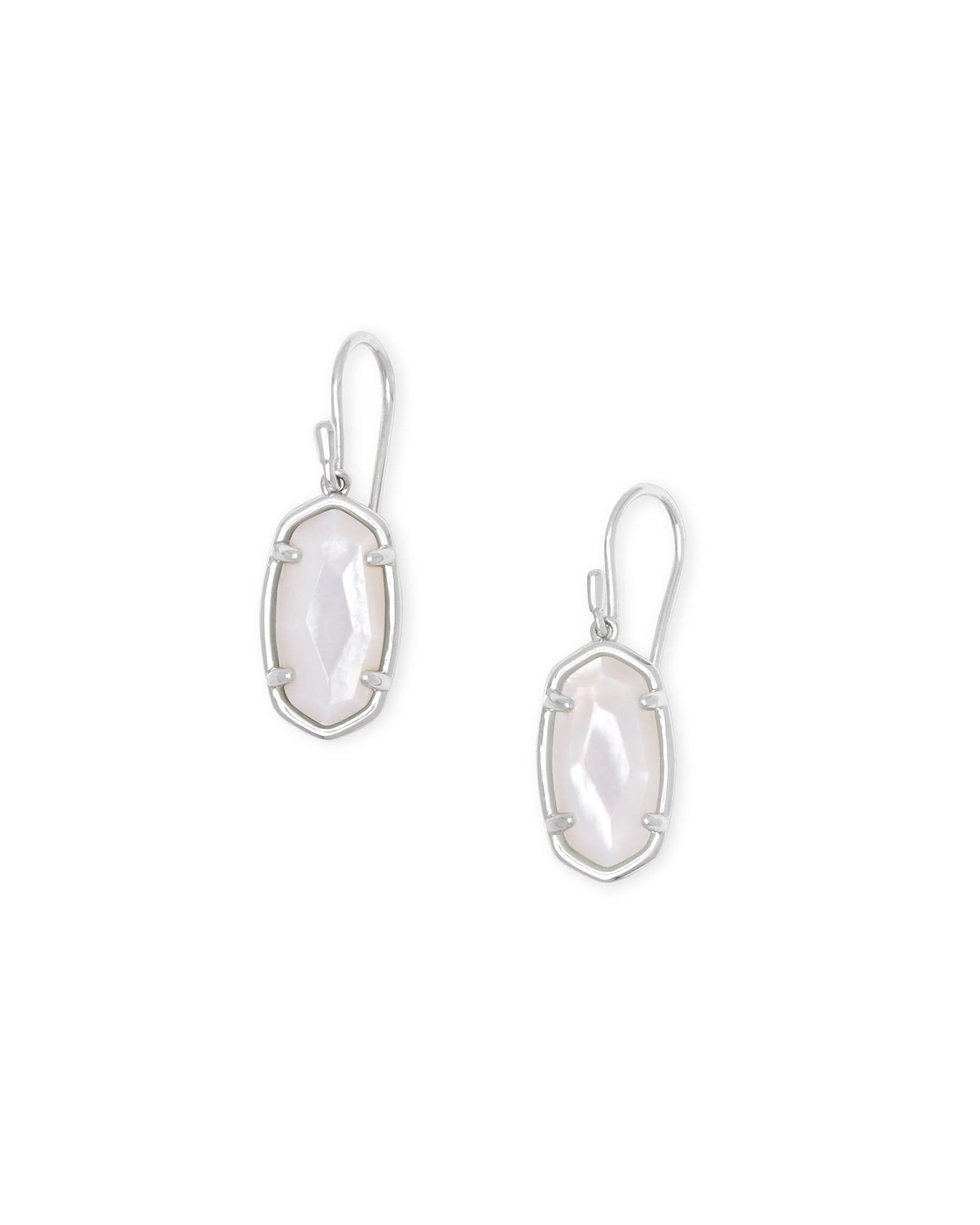 Lee Sterling Silver Drop Earrings in Ivory Mother-of-Pearl Product Image