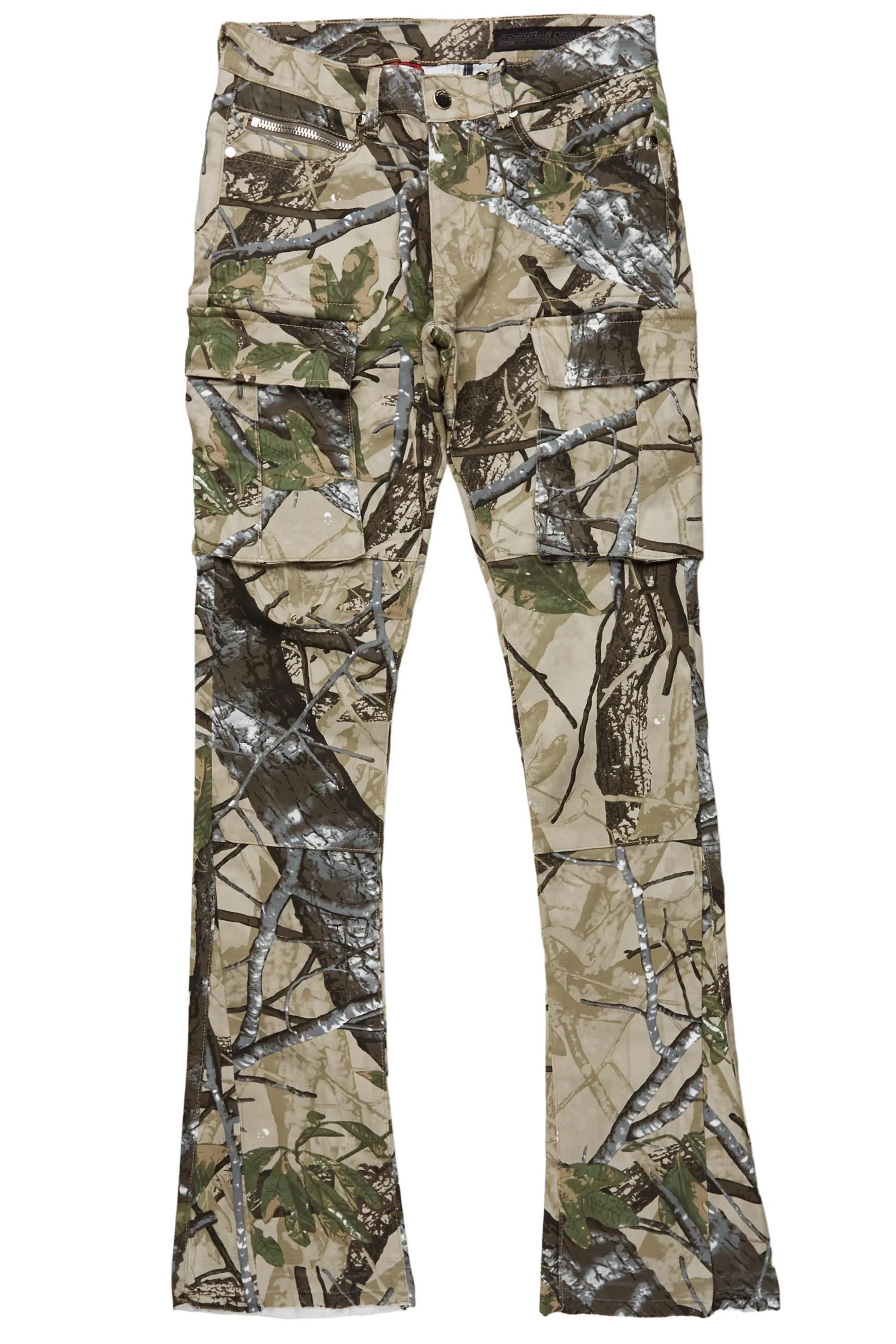 Merrik Tree Camo Stacked Flare Jean Male Product Image