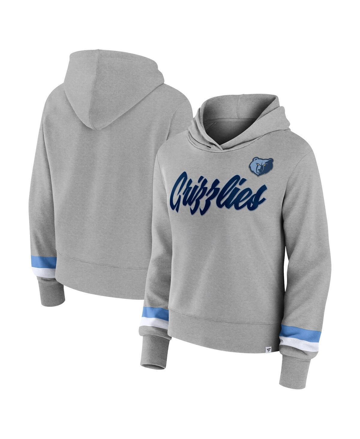 Womens Fanatics Heather Gray Memphis Grizzlies Halftime Pullover Hoodie Product Image