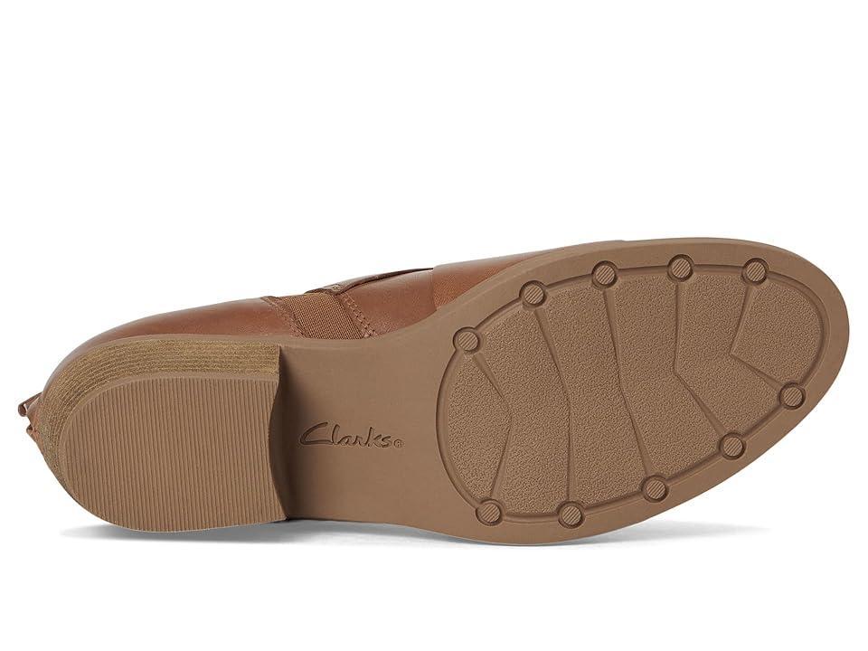 Clarks Charlten Gema (Dark Sand Leather) Women's Flat Shoes Product Image