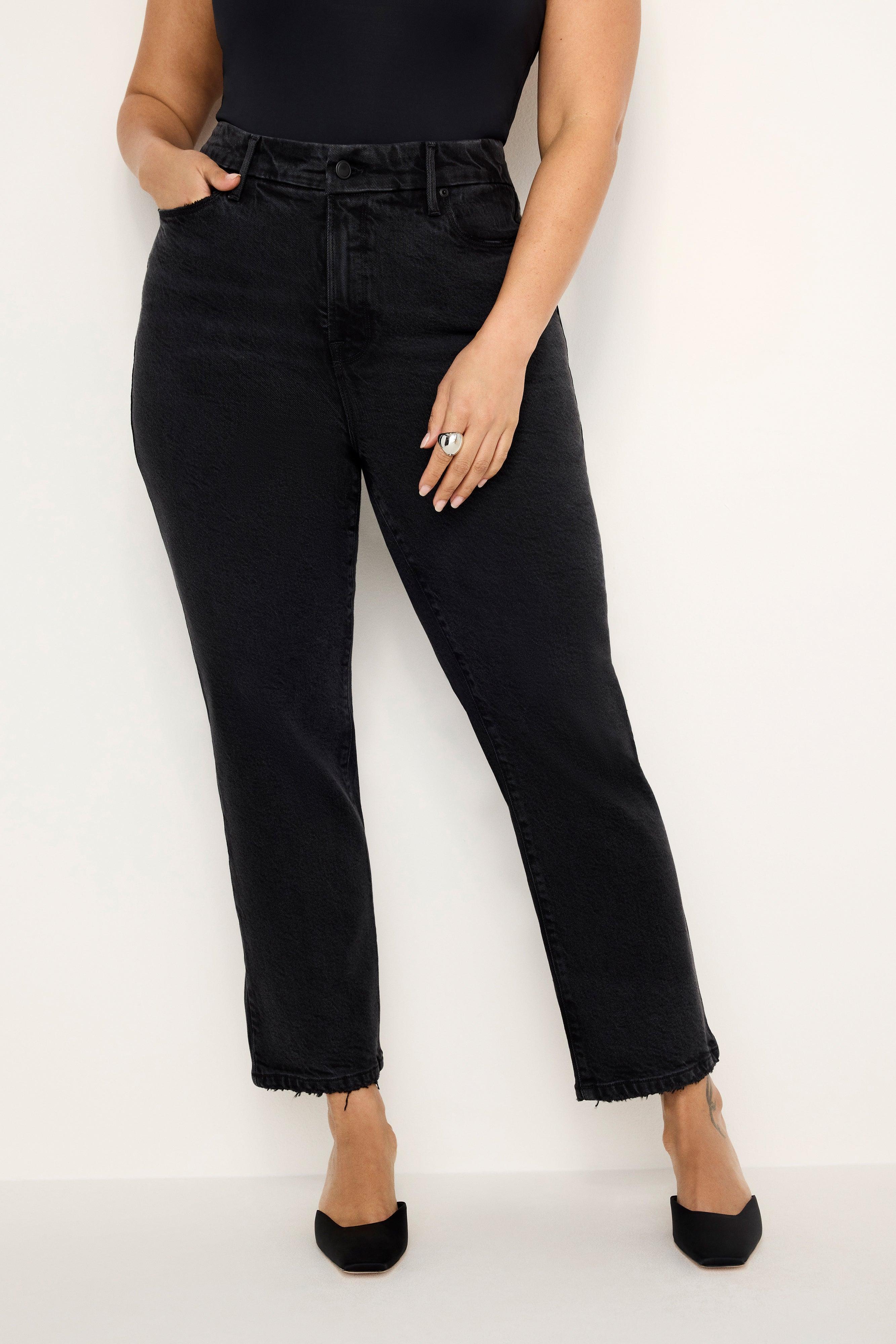 SOFT-TECH GOOD LEGS STRAIGHT JEANS | BLACK340 Product Image