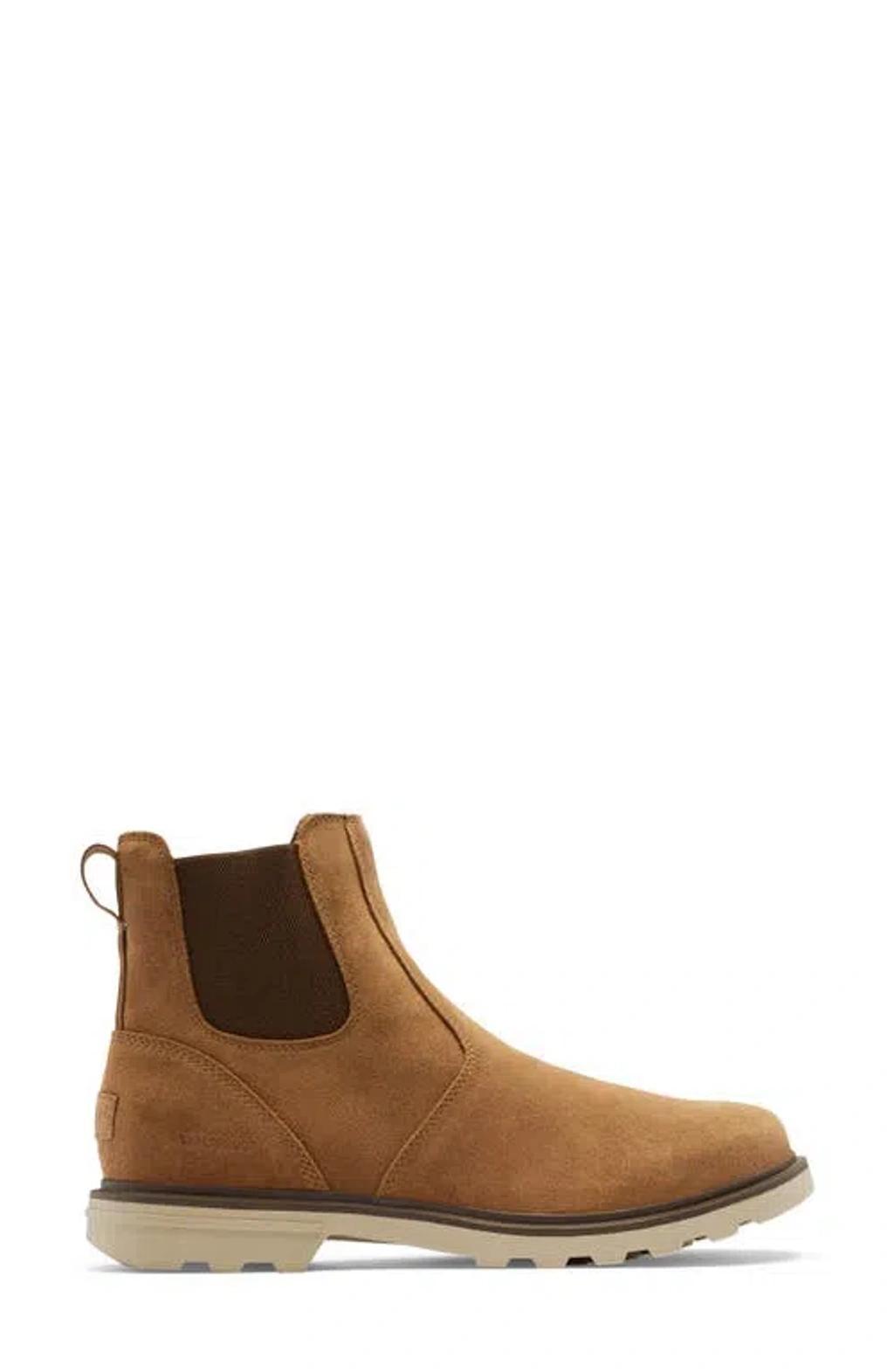 SOREL Carson Waterproof Chelsea Boot In Camel Brown,oatmeal Product Image