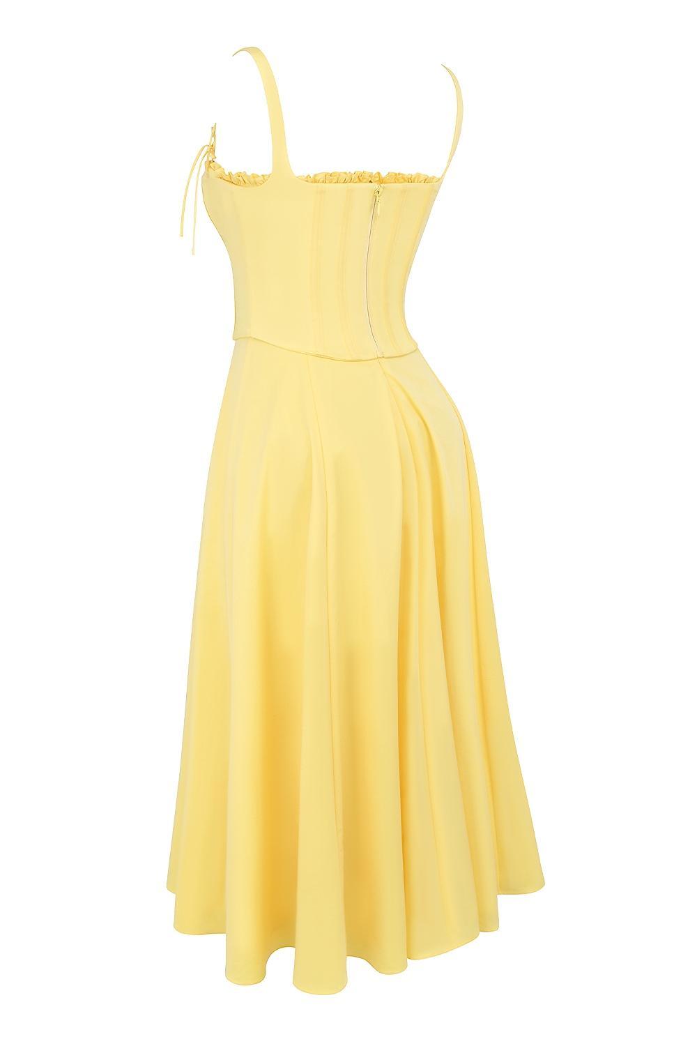 Clarabelle Sunshine Cotton Midi Sundress Product Image