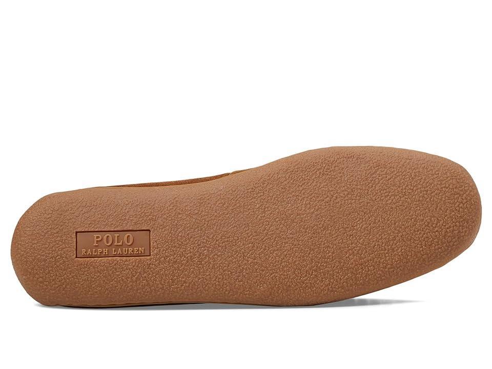 Polo Ralph Lauren Brenan Maddison Bear Suede Moccasin Slipper (Snuff) Men's Slippers Product Image