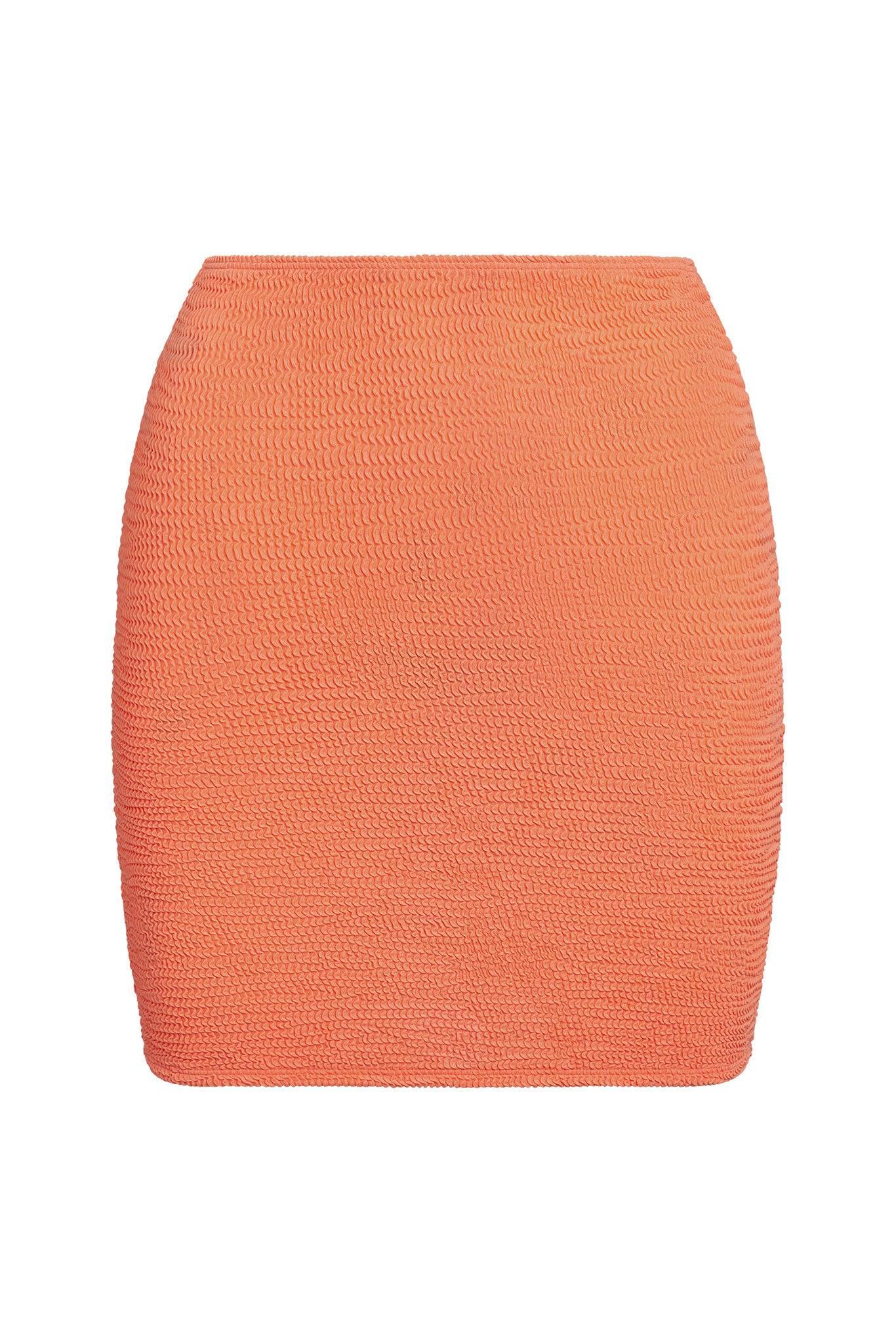 Cayman Skirt - Summer Peach Crinkle Product Image