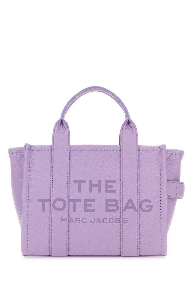 MARC JACOBS Logo Embossed Small Tote Bag In Purple Product Image