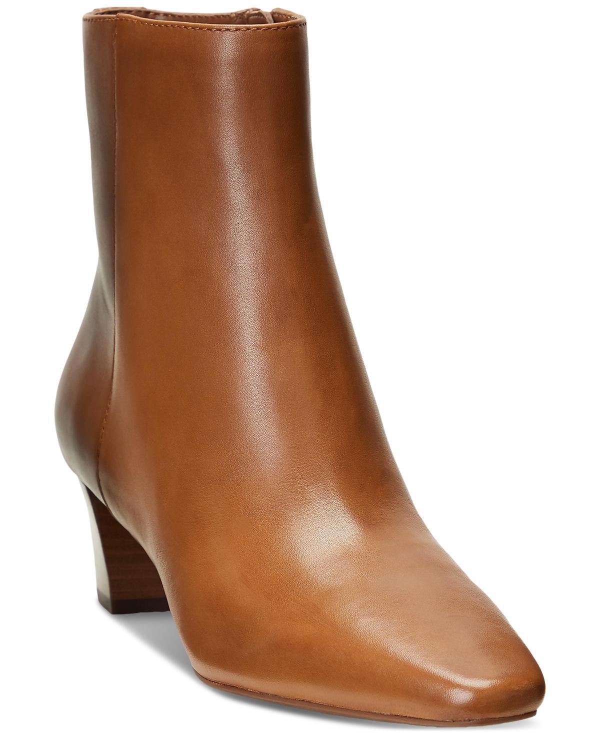 Lauren Ralph Lauren Womens Willa Square-Toe Dress Booties Product Image