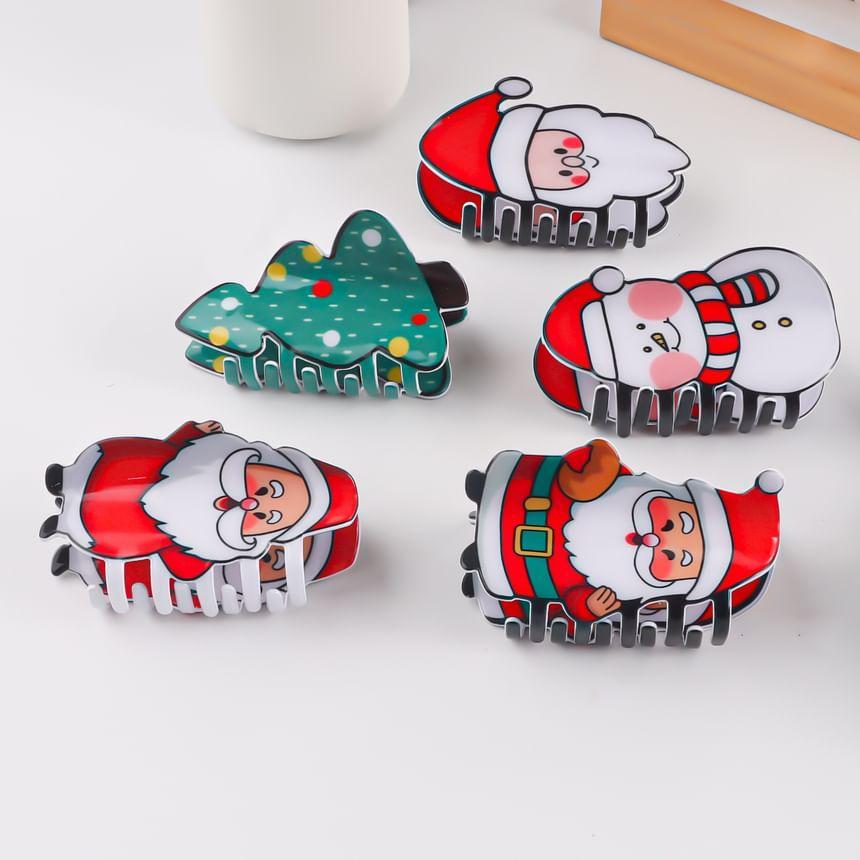 Christmas Cartoon PVC Hair Claw Clips (Various Designs) Product Image