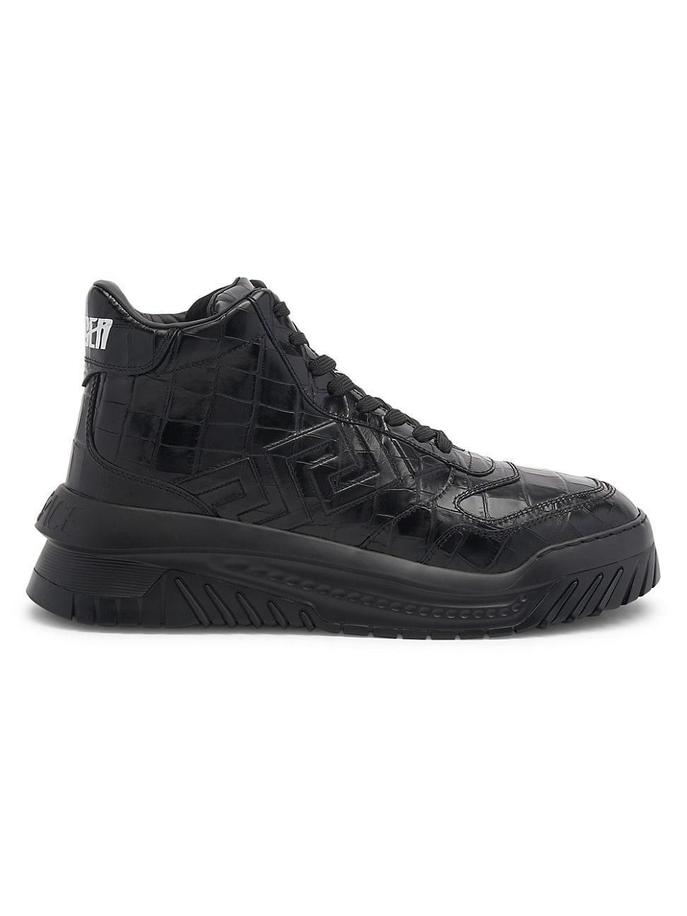 Mens Odissea Croc-Embossed High-Top Sneakers Product Image