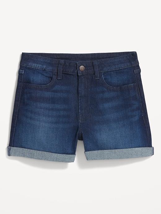 High-Waisted Wow Jean Shorts -- 3-inch inseam Product Image