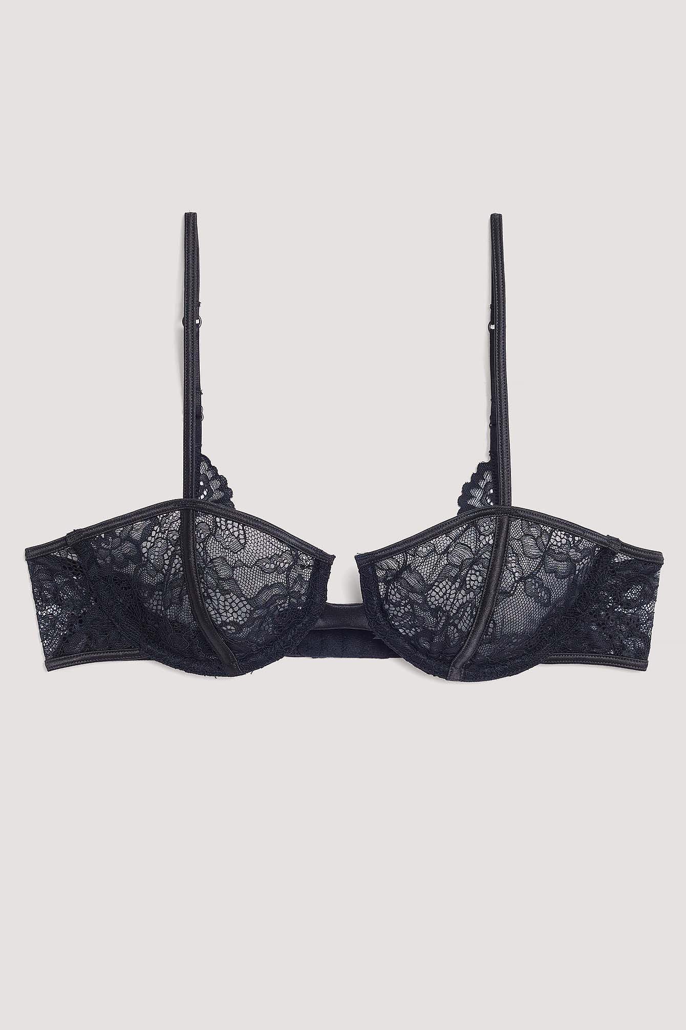 Cut Out Detailed Lace Bra Product Image