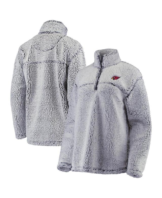 Womens G-iii 4Her by Carl Banks Gray Arizona Cardinals Sherpa Quarter-Zip Pullover Jacket Product Image