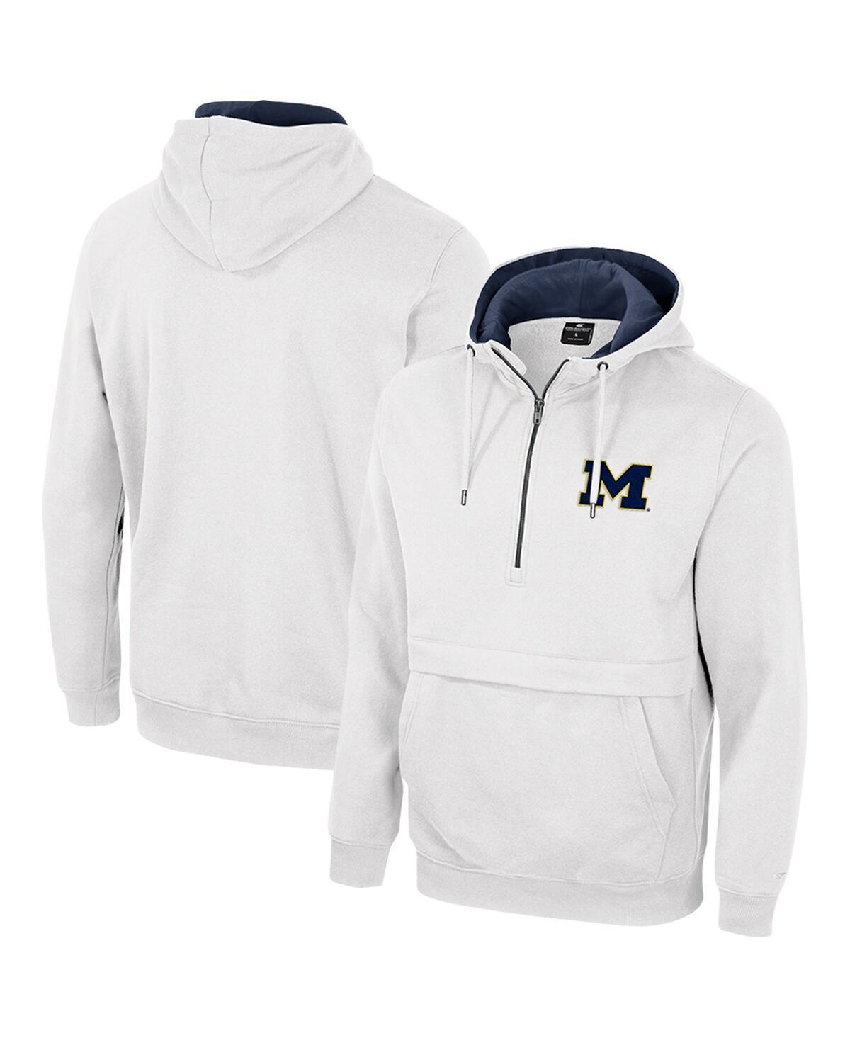 Mens Colosseum Michigan Wolverines Half-Zip Hoodie Product Image