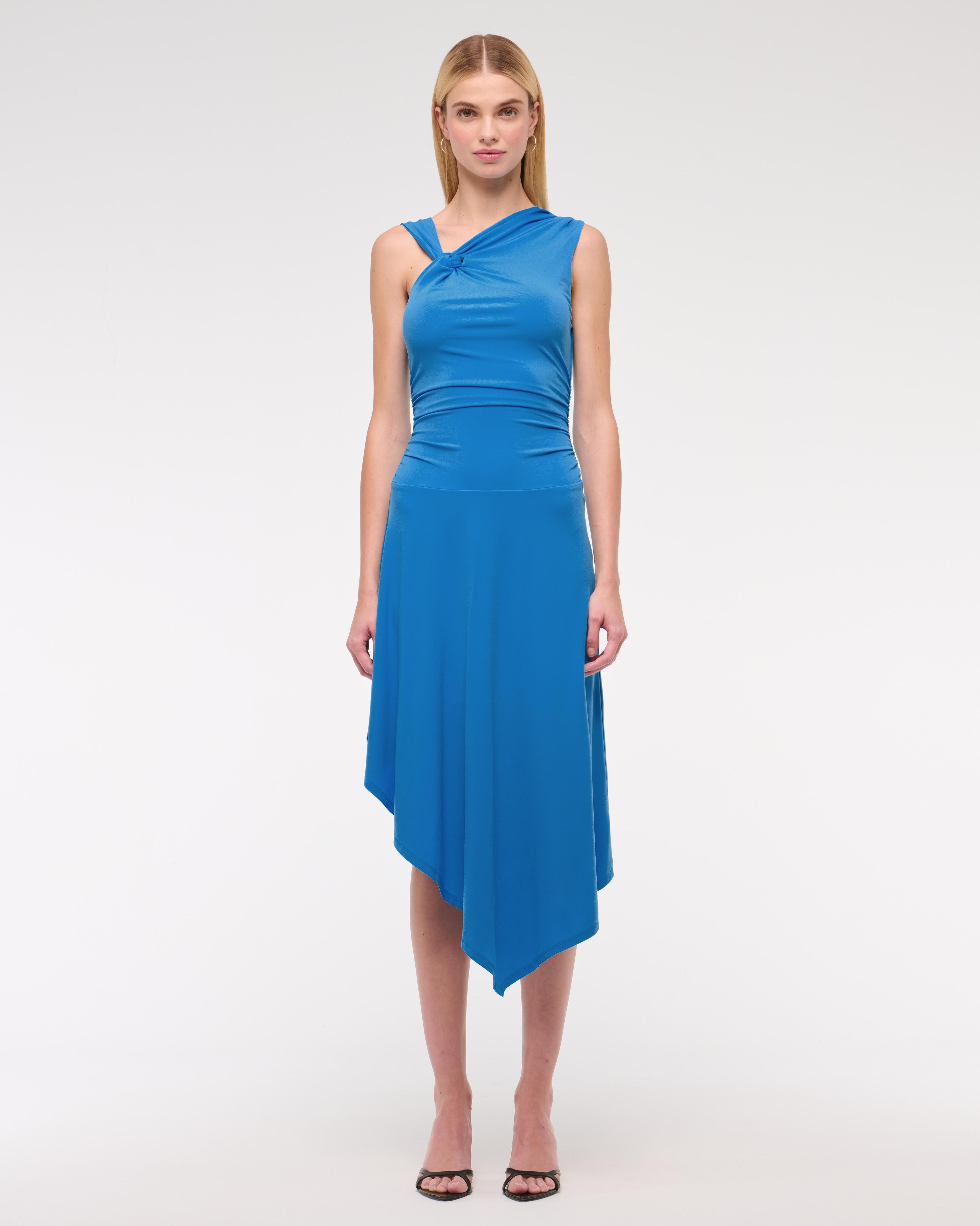 Asymmetrical Knit Midi Dress Product Image