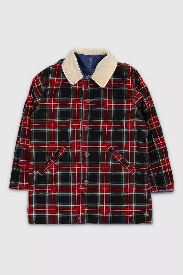 Vintage Reversible Denim and Plaid Jacket Product Image