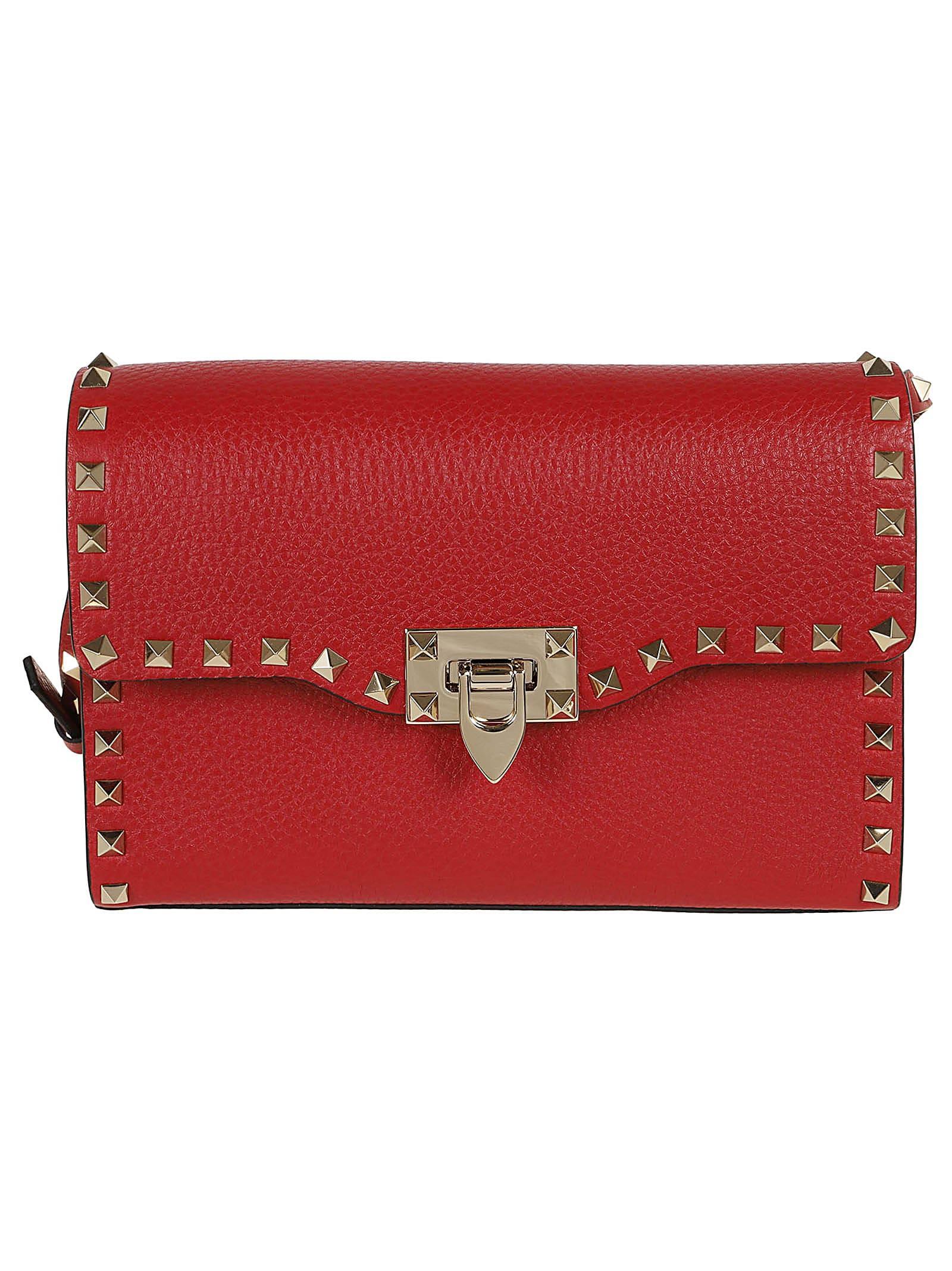 Small Shoulder Bag Rockstud In Red Product Image