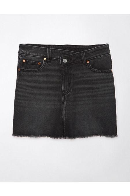 AE Stretch High-Waisted Perfect Denim Mini Skirt Women's Product Image