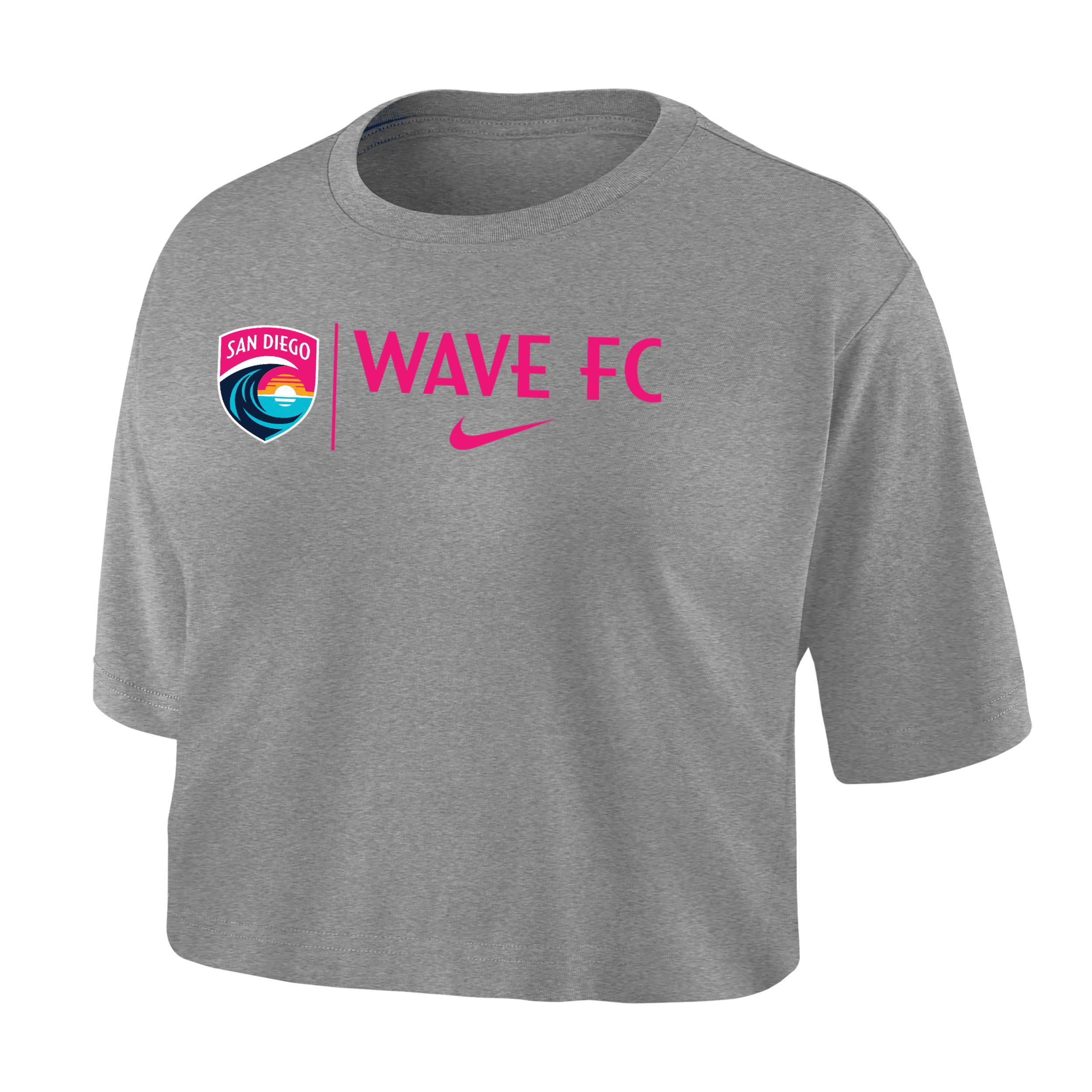 San Diego Wave Nike Women's Dri-FIT Soccer Cropped T-Shirt Product Image