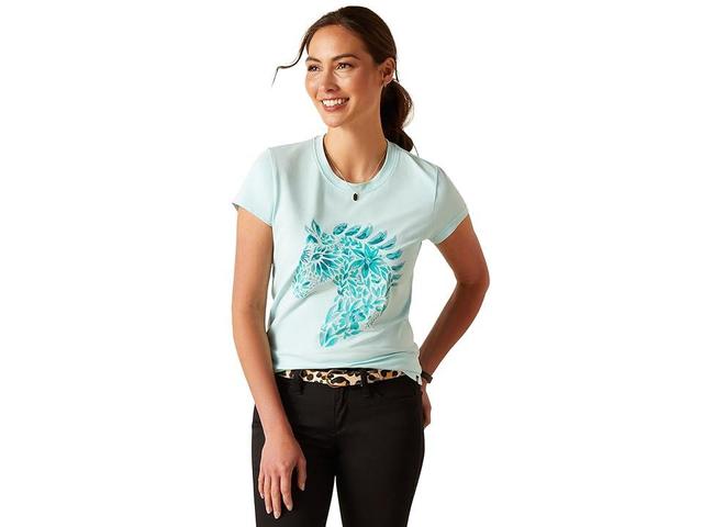 Ariat Floral Mosaic T-Shirt (Plume) Women's Clothing Product Image