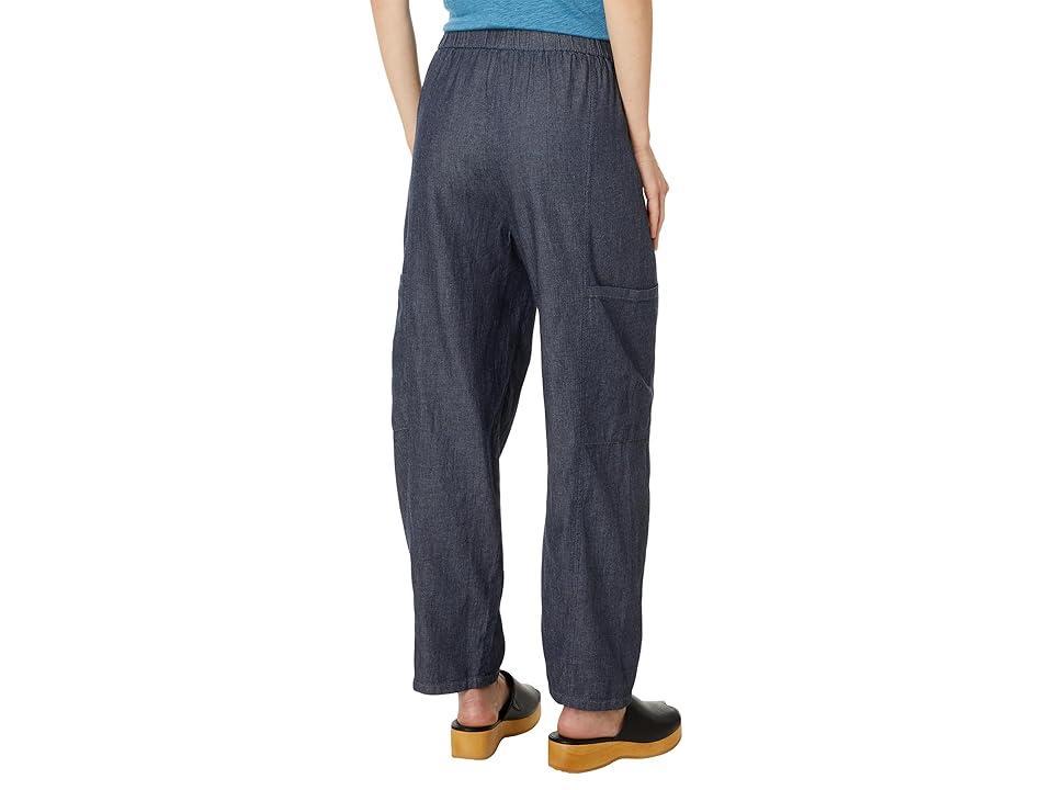 Eileen Fisher Lantern Cargo Pants (Denim) Women's Clothing Product Image