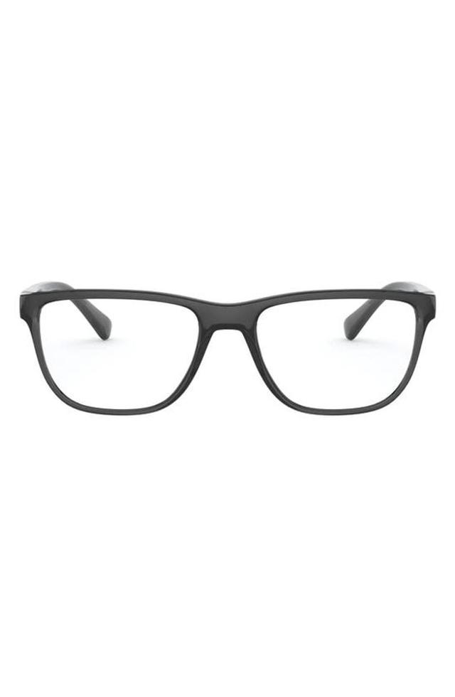 56mm Rectangle Optical Glasses In Black Product Image