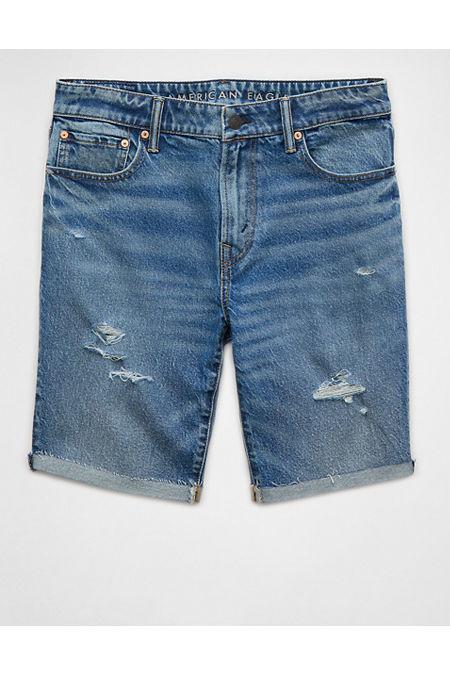 AE EasyFlex 9 Ripped Denim Short Mens Product Image