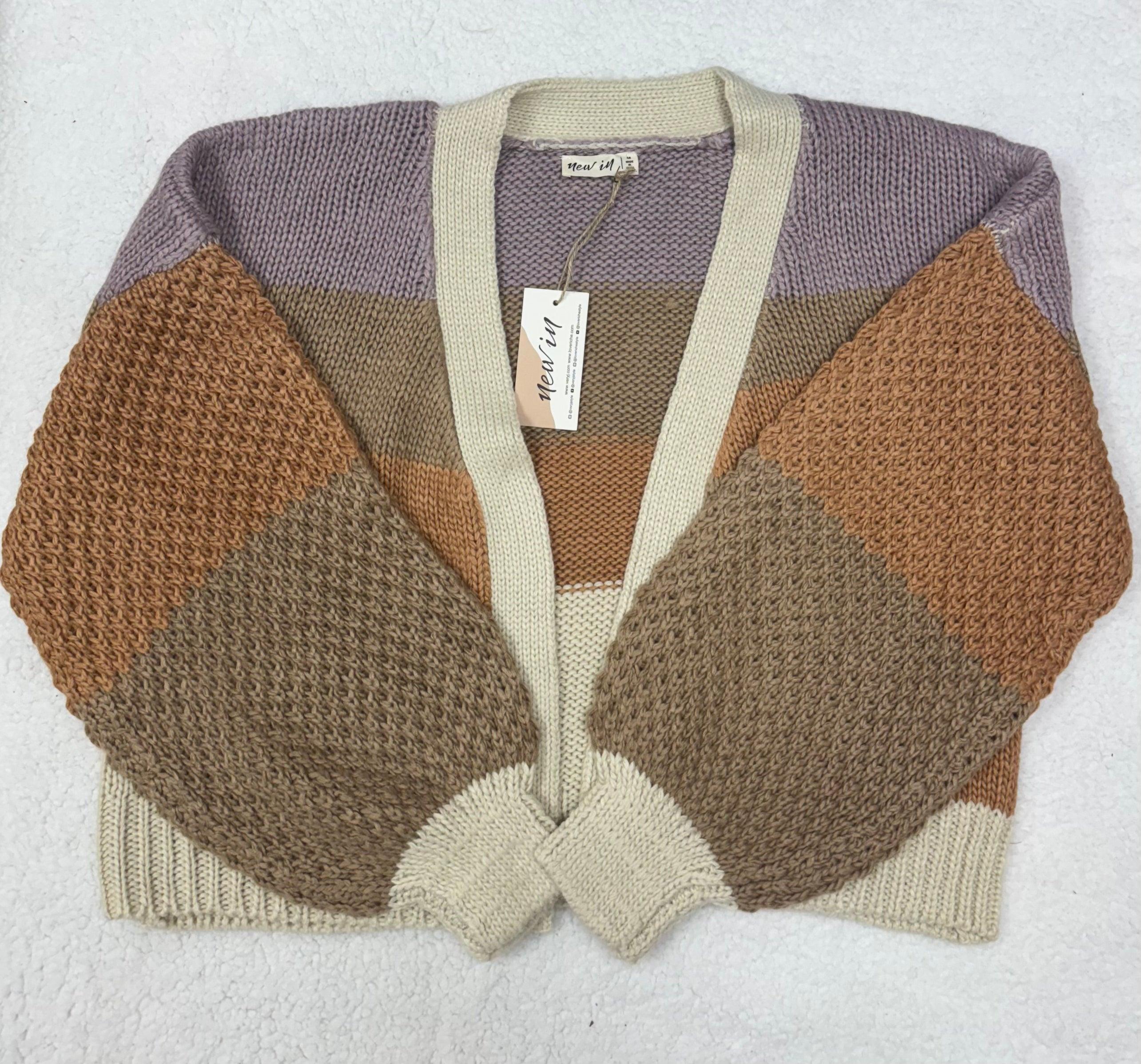 Color Block Cardigan Product Image