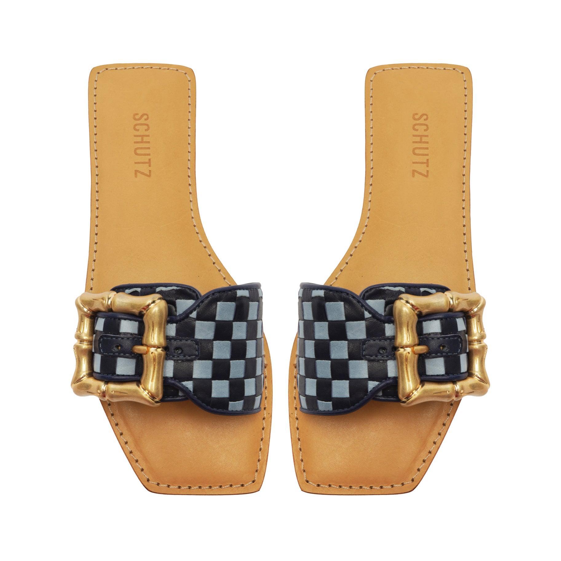 Enola Woven Leather Sandal Product Image