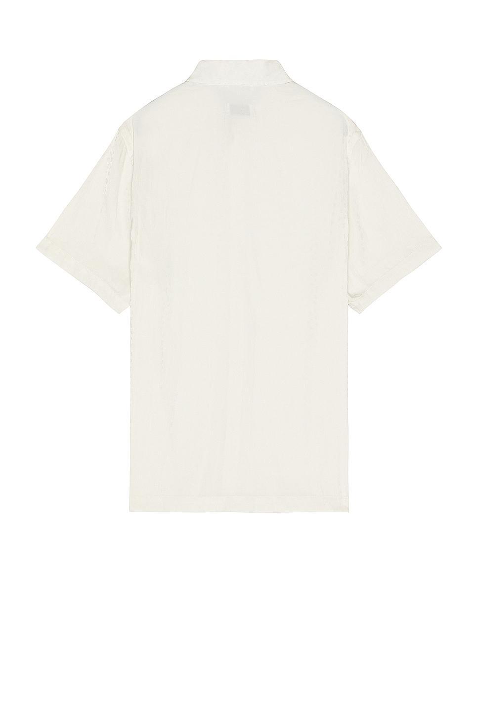 SATURDAYS NYC Bruce Leopard Shirt Cream. (also in S, XL/1X). Product Image