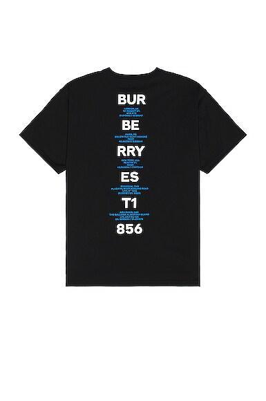 Burberry Hindeston T-shirt in Black Product Image