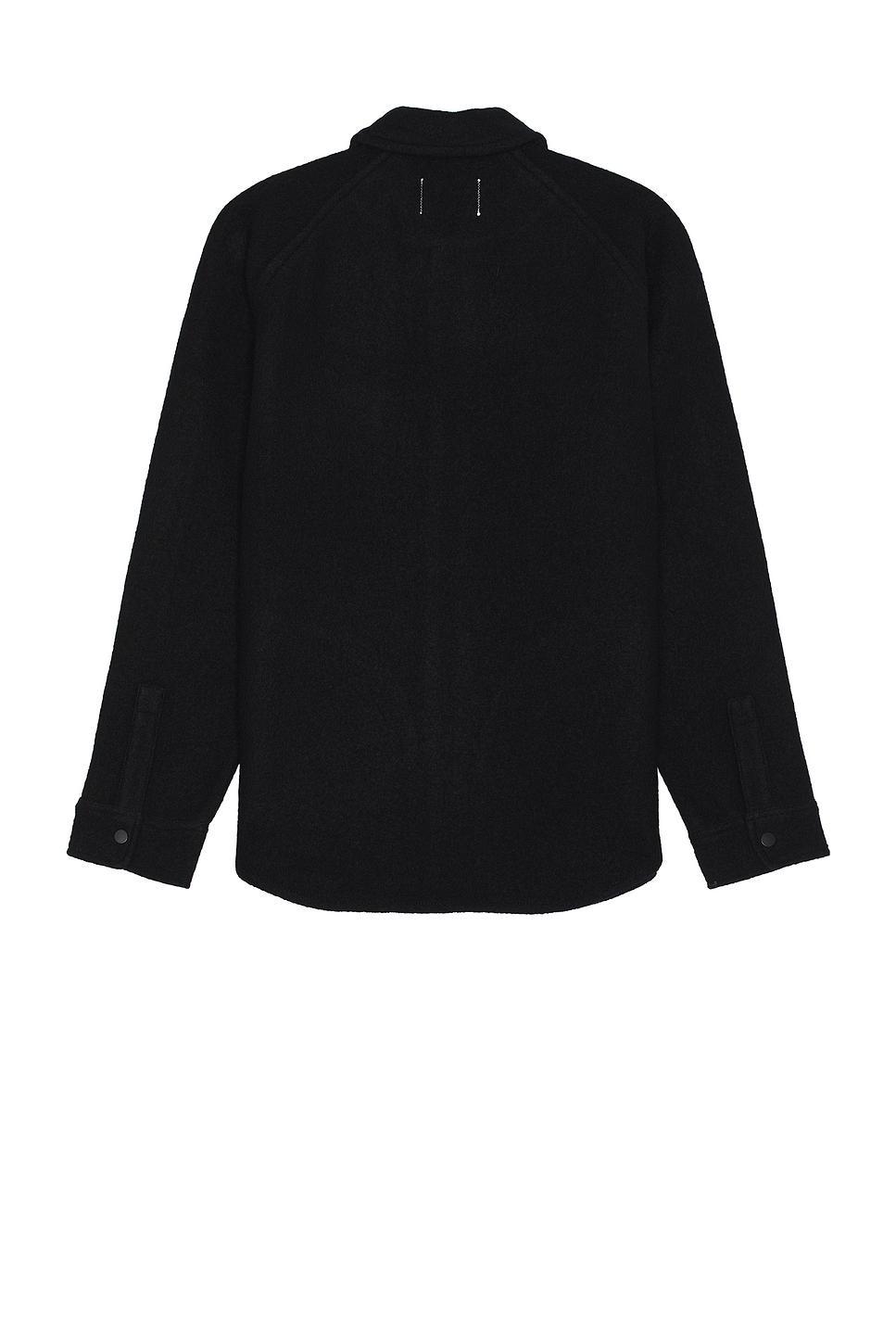 Reigning Champ Wool Overshirt Black. (also in ). Product Image