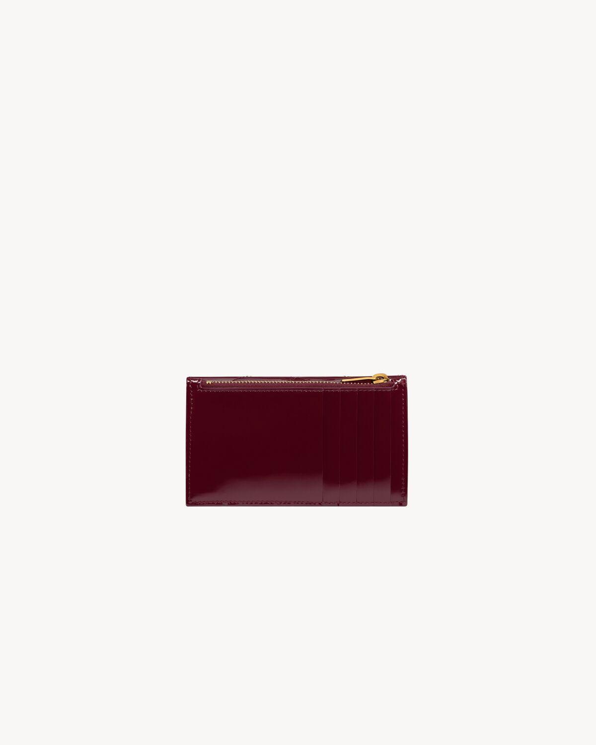 Saint Laurent Paris credit card case in grain de poudre leather | Saint Laurent | YSL.com Product Image