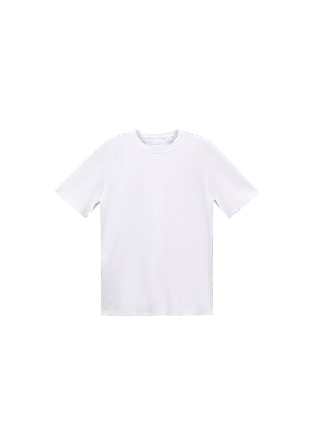 MANGO MAN - Breathable cotton t-shirt whiteMen Product Image