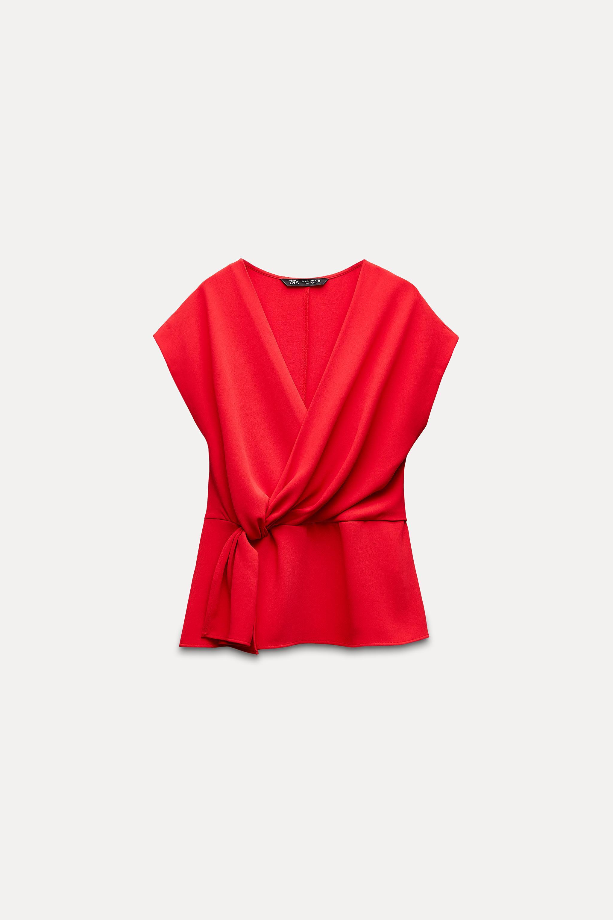 KNOTTED CREPE TOP Product Image