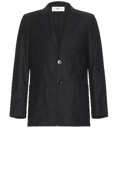 ami Two Buttons Jacket in Charcoal Product Image