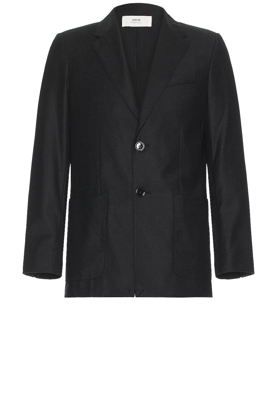 ami Two Buttons Jacket in Charcoal Product Image