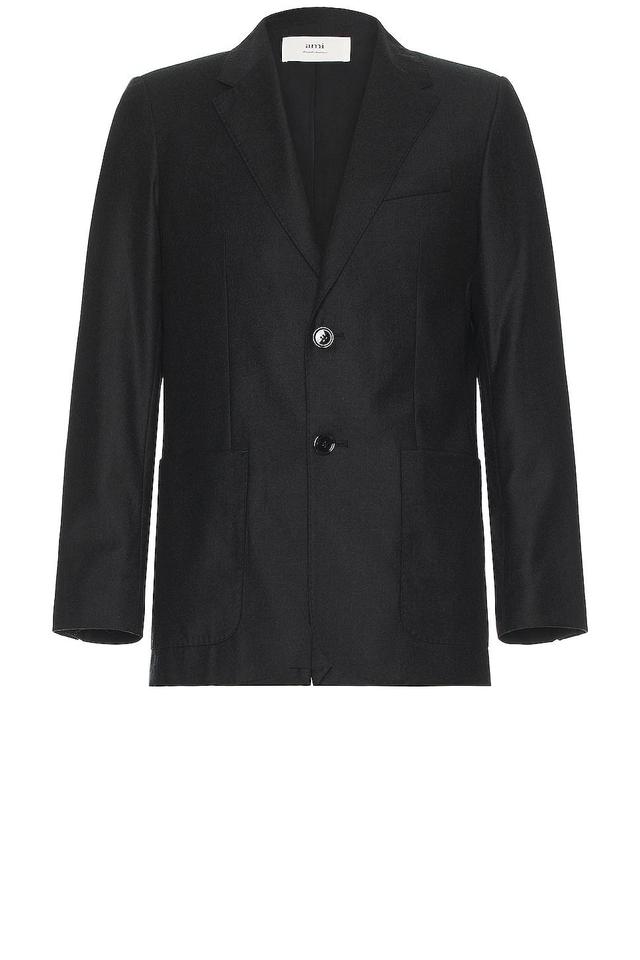 ami Two Buttons Jacket in Charcoal Product Image