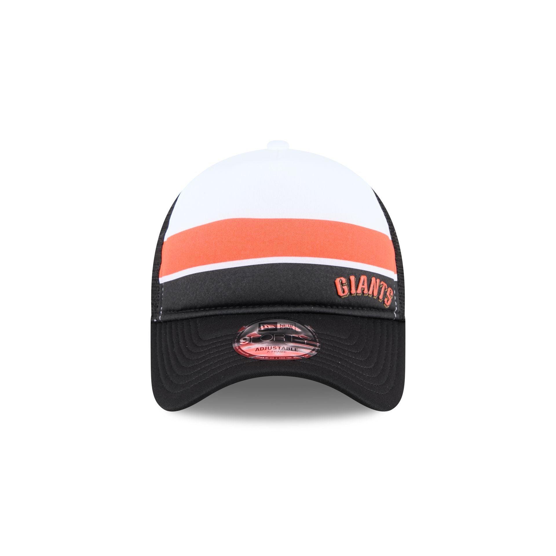 San Francisco Giants Color Block 9FORTY A-Frame Trucker Snapback Hat Male Product Image