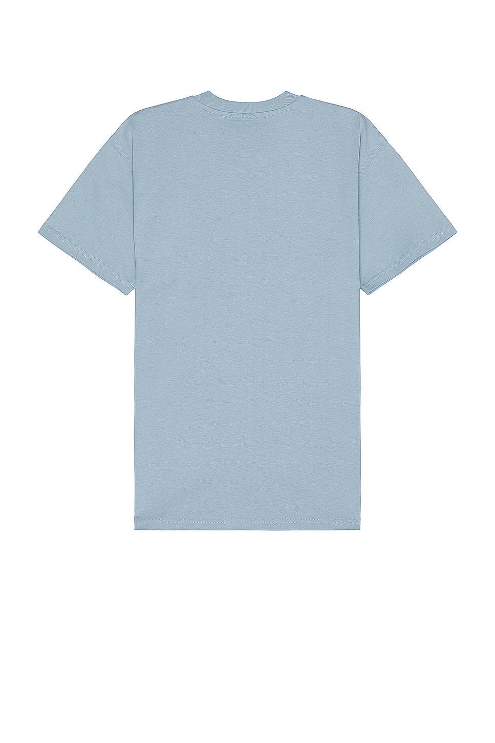 Carhartt WIP Short Sleeve American Script T-shirt Blue. (also in L, S). Product Image