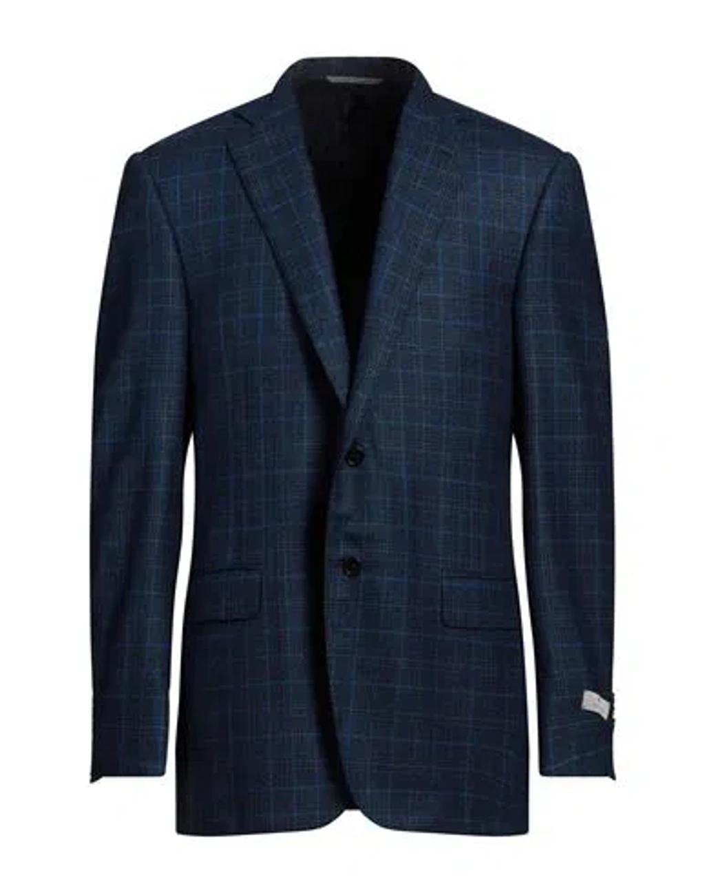 CANALI Man Blazer Blue Size 48 Wool Product Image