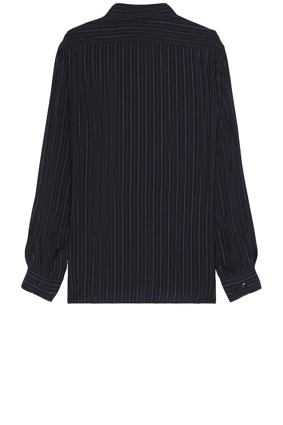 Saint Laurent Chemise Col Yves in Black Product Image