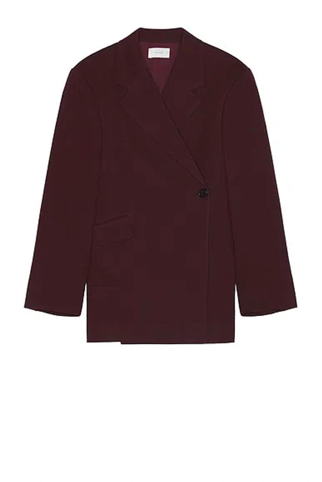 THE ROW Azul Jacket In Burgundy Product Image