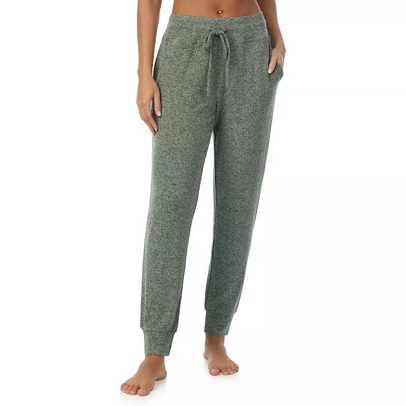 Womens Cuddl Duds Soft Knit Joggers Marled Soft Green Product Image