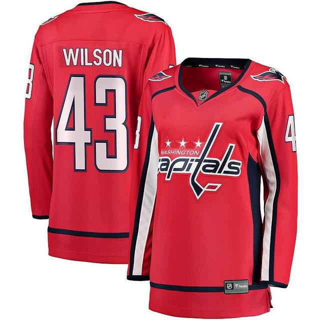 Womens Fanatics Branded Tom Wilson Washington Capitals Home Premier Breakaway Player Jersey Product Image