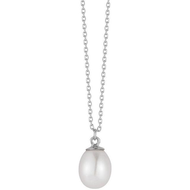 LUMINOR GOLD 14k Gold Freshwater Pearl Necklace, Womens White Product Image