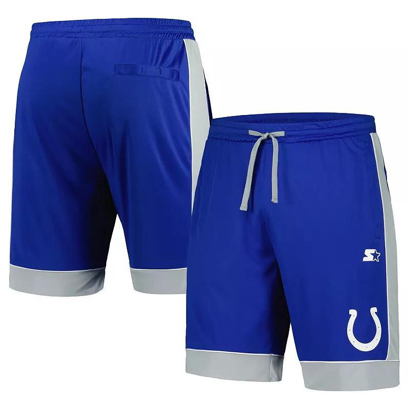 Mens Starter Royal/Gray Indianapolis Colts Fan Favorite Fashion Shorts Product Image